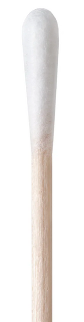 Swab, Cotton Tip, Low Lint, Wooden Handle