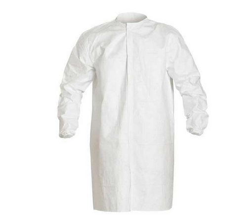 Frock, Tyvek, Isoclean, No Pocket, Elastic Wrist, 30/cs Frock, Tyvek, Isoclean, No Pocket, Elastic Wrist, 30/cs