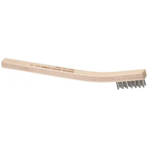 Brush, Stainless Steel, Wood Handle, 12/pk Brush, Stainless Steel, Wood Handle, 12/pk