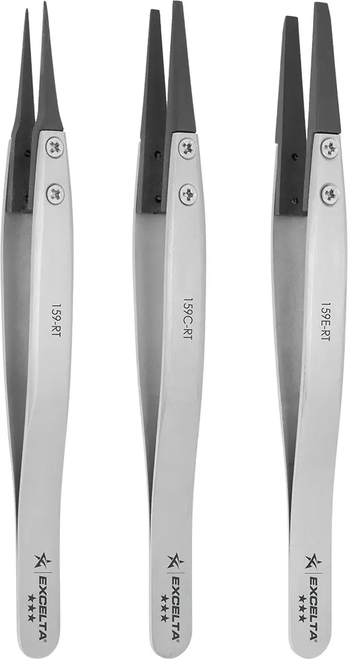 Tweezer, Straight Carbon Fiber Tipped Tweezers Tweezer, Straight Carbon Fiber Tipped Tweezers