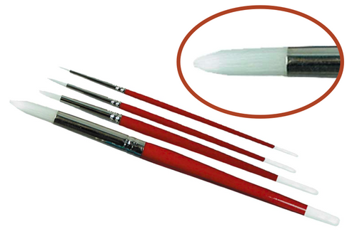 Brush, White, Round, Taklon Brush, White, Round, Taklon