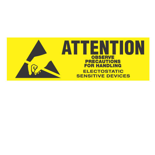 Label, Attention, ESD Label, Attention, ESD