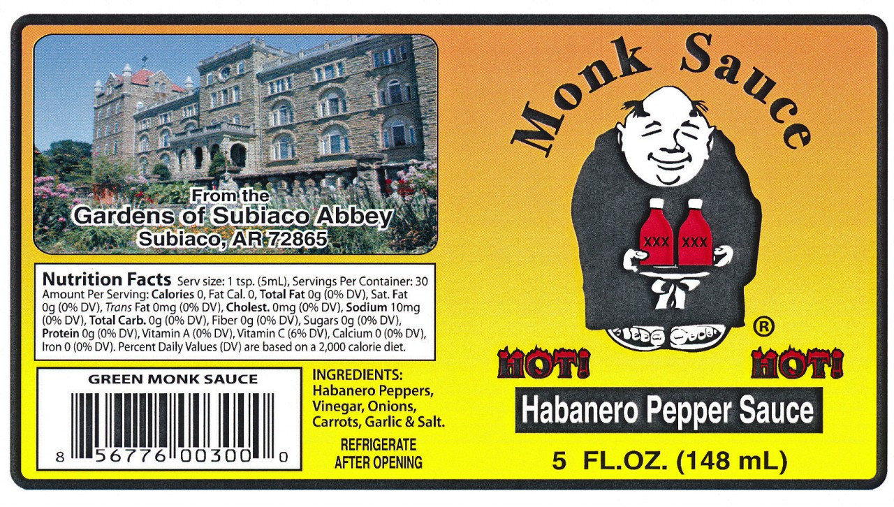 Here is our Green Sauce label.