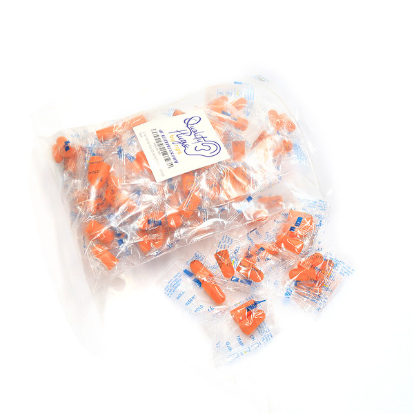 50 Pairs Foam Individually Wrapped Ear Plugs Disposable Noise Cancelling 32dB