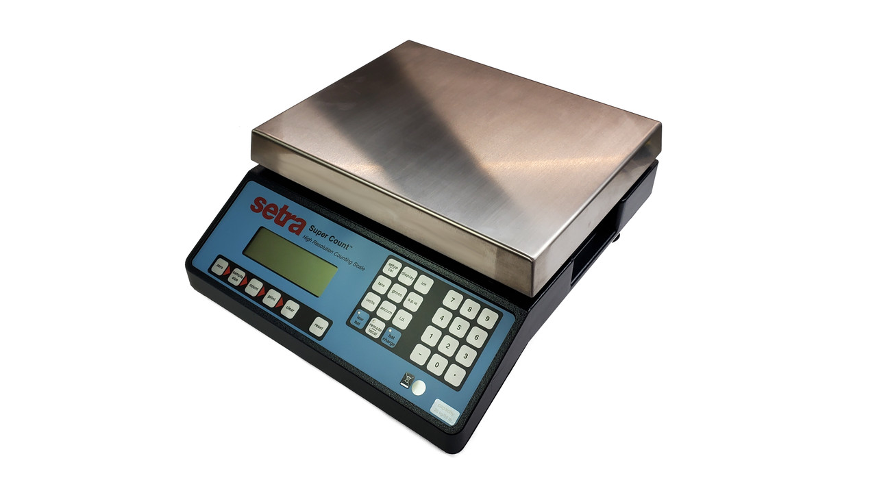 Setra Super II Digital Counting Scale with Backlight, Battery and Remote  Scale Option