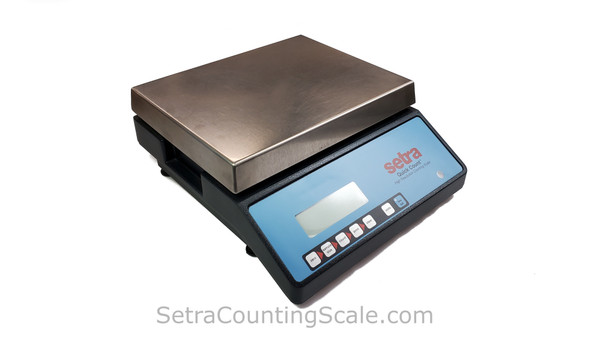 The Setra Quick Count  34kg / 75lb counting scale counts small parts accurately and efficiently.  Setra Super Count scales offer high resolution parts counting capability and superior performance.