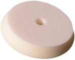 7" Uro-Tec Soft White Finishing Foam Grip Pad - 6" Backing