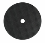 8" Black Finishing Convoluted Face Foam Grip Pad, Recessed Back - 7" Backing