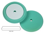 LAKE COUNTRY 8.5" GREEN HEAVY POLISHING RECESSED BETTER EDGE FOAM PAD