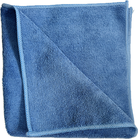 Microfiber Towel for Glass Blue