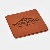 Custom Leather Coaster Set of 4