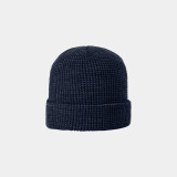 Richardson 146 Waffle Knit Beanie w/Cuff, Custom Leather Patch Hat