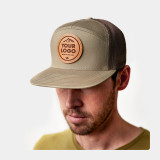 Richardson 168 7 Panel Trucker, Custom Leather Patch Hat