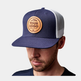 Richardson 511 Wool Blend Flatbill Trucker, Custom Leather Patch Hat
