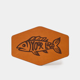 Custom Leather Patch, Laser Etched