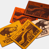 Custom Leather Patch, Laser Etched (6 Piece Minimum)