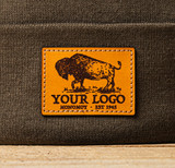 Custom Leather Patch, Laser Etched