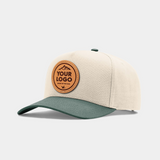 Richardson 323FPC 5 Panel Champ, Custom Leather Patch Hat