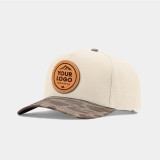 Richardson 323FPC 5 Panel Champ, Custom Leather Patch Hat