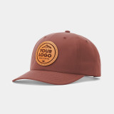 Richardson 262 Relaxed 6 Panel Snapback, Custom Leather Patch Hat