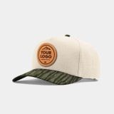 Monomoy M20 5 Panel Champ Trucker, Custom Leather Patch Hat