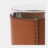 Leather Wrapped Rocks Glass Set (Set of 2)