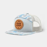 Richardson 168P 7 Panel Trucker, Custom Leather Patch Hat