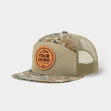 Richardson 168P 7 Panel Trucker, Custom Leather Patch Hat