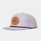 M215 Seymour Performance Trucker, Custom Leather Patch Hat