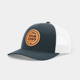 Monomoy M226 Standard Trucker, Custom Leather Patch Hat