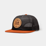 Monomoy M245 Brailer Mesh Trucker, Custom Leather Patch Hat