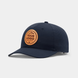 Richardson Leather Patch Hat 226 in Navy with Custom Leather Patch