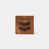 Custom Leather Patch, Debossed (24 Piece Minimum)