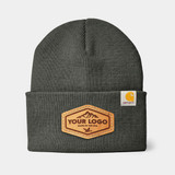 Carhartt Watch Cap 2.0 Beanie, Custom Leather Patch Hat