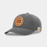 Carhartt Odessa Cotton Canvas Cap, Custom Leather Patch Hat