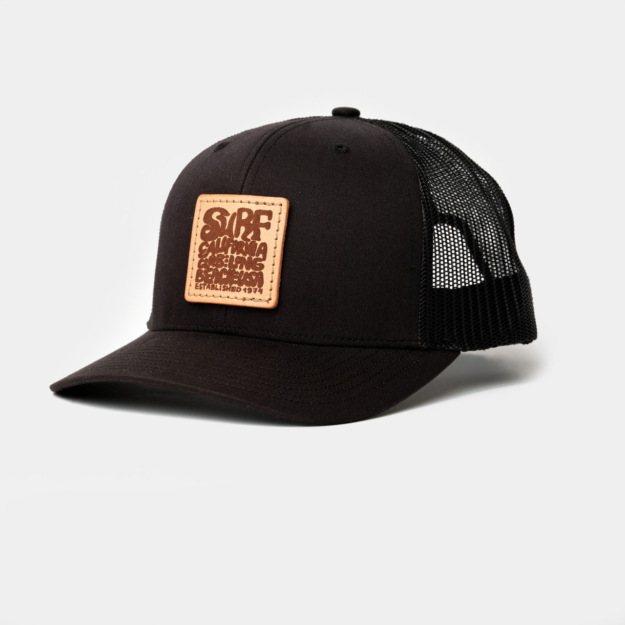 Richardson 112 XL Classic Trucker, Custom Leather Patch Hat - Monomoy