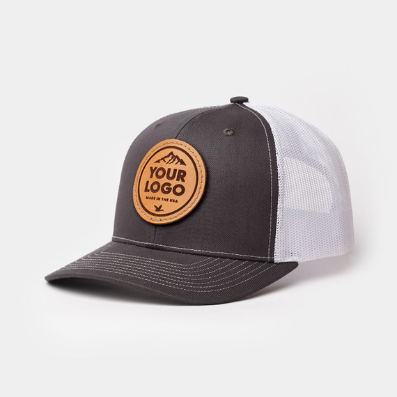 Richardson 112 Classic Trucker, Custom Leather Patch Hat