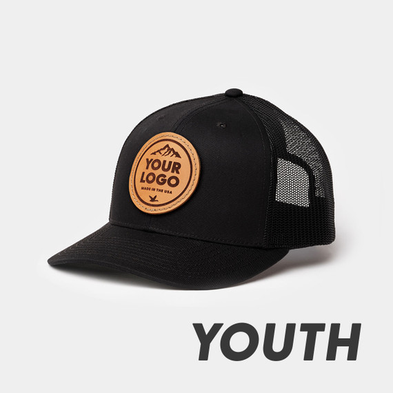 Richardson 112 XL Classic Trucker, Custom Leather Patch Hat
