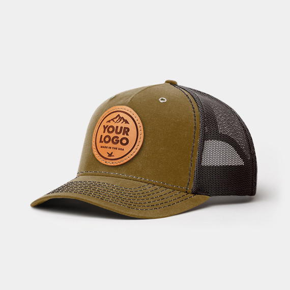 Richardson 112WH Hawthorne, Custom Leather Patch Hat