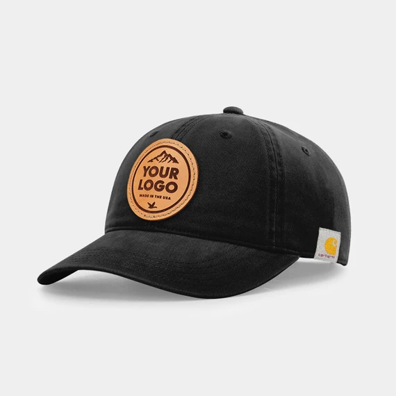 Carhartt Odessa Cotton Canvas Cap, Custom Leather Patch Hat