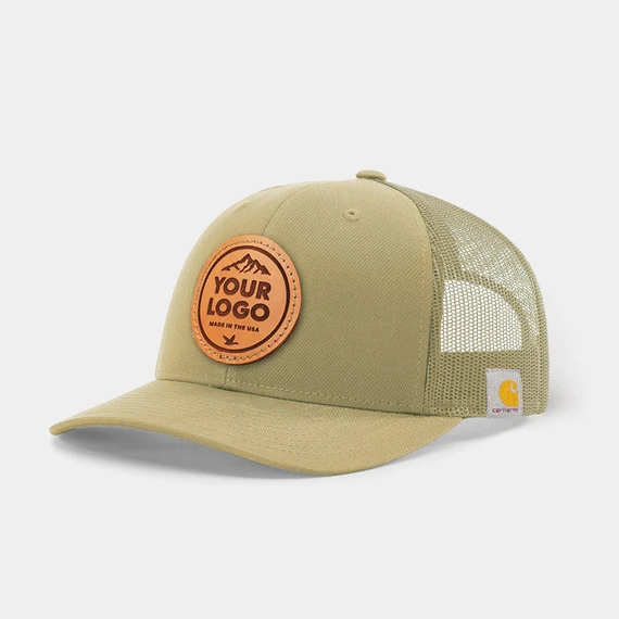 Carhartt Rugged Professional Dunmore Cap, Custom Leather Patch Hat