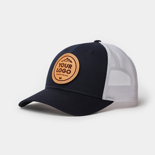 Richardson 115 Low Pro Trucker, Custom Leather Patch Hat