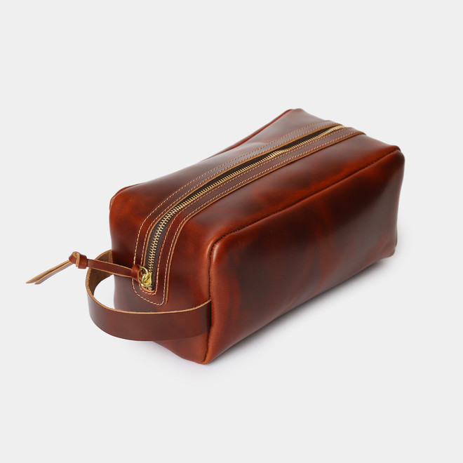The 1945 Heritage Dopp Kit | Full-Grain Leather & RIRI Hardware