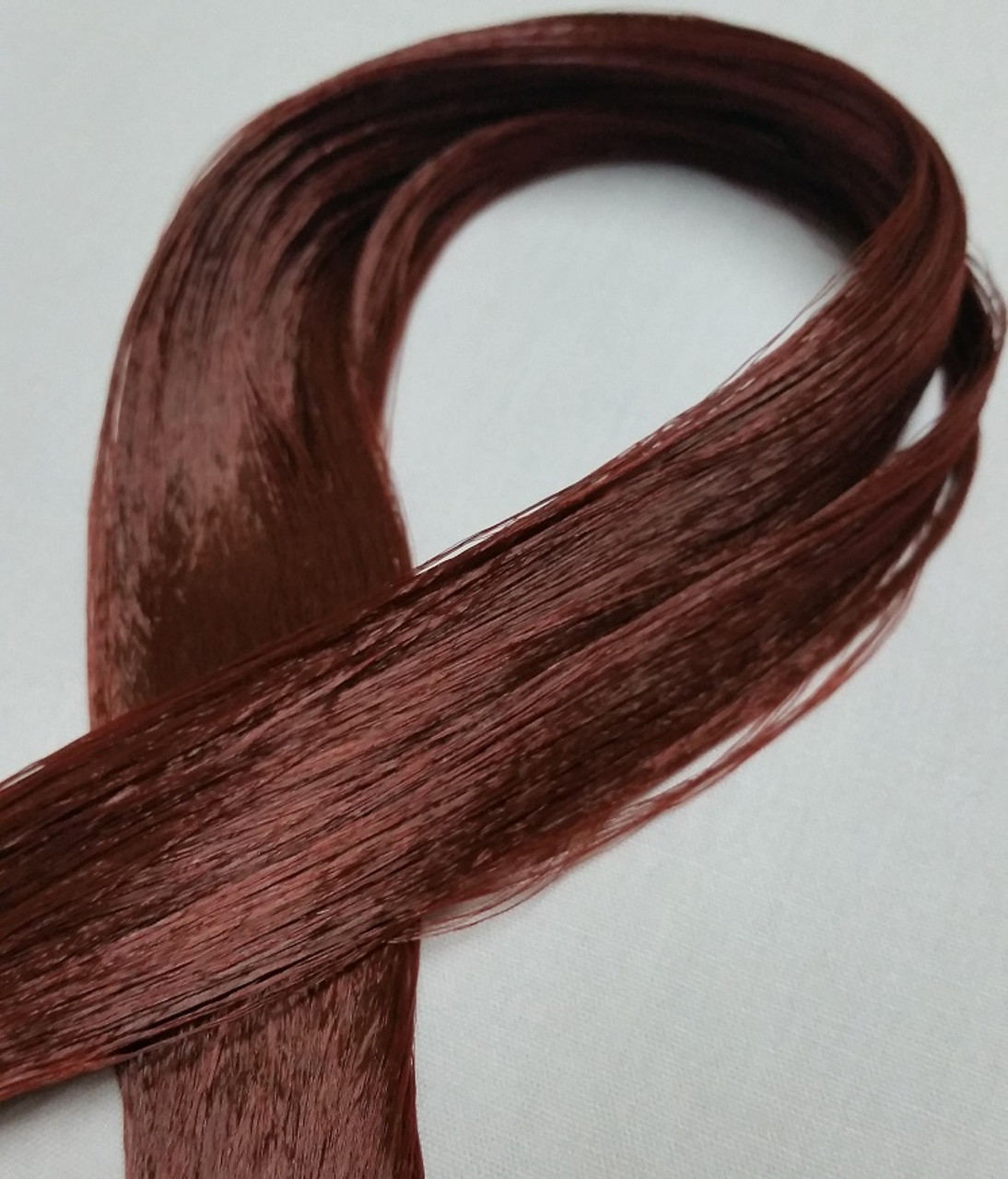 Mahogany 48 KatSilk Saran Doll Hair