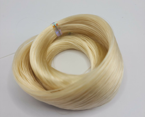 Platinum Blond 17 KatSilk Saran Doll Hair