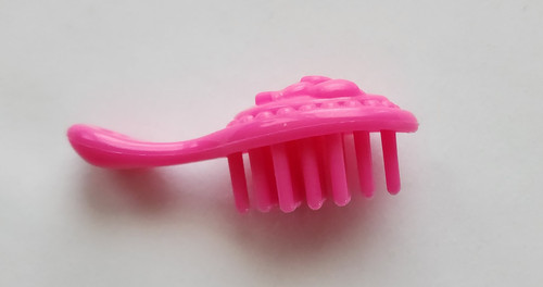 Doll Hair Styling Brush Dark Pink 