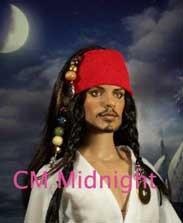 CM Midnight 1 Katsilk® Saran Doll Hair