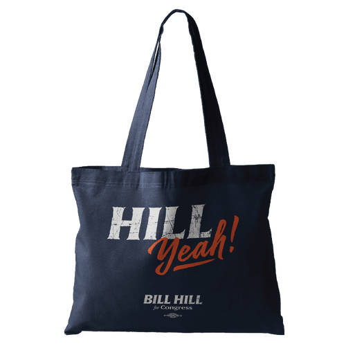 Bill Hill (Navy Canvas Tote)