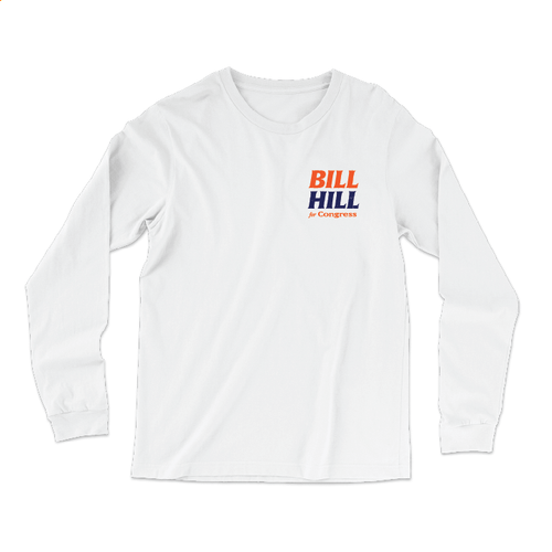 Bill Hill (White Long-Sleeve Tee)