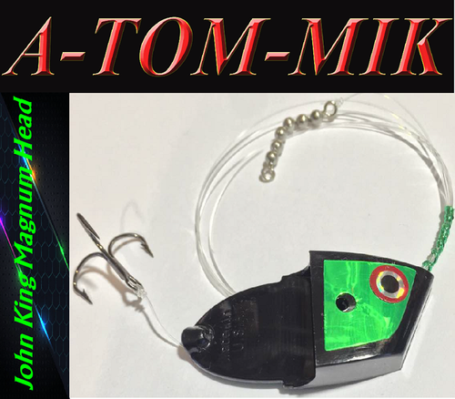 Custom John King Magnum "Black/Green" Rigged